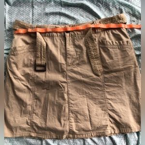 Tan skort. Worn once